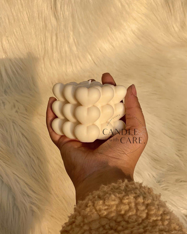 Heart Bubble Candle