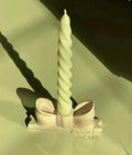 Bow Candle Holder & Twisted Candle