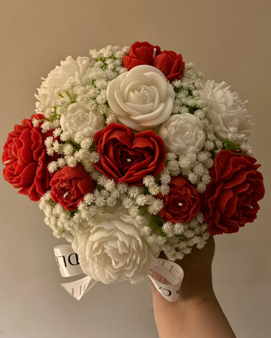Valentine Candle Bouquet – Limited Edition Handwoven