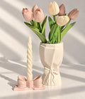 Coquette Set (Candle, Holder, & Vase)