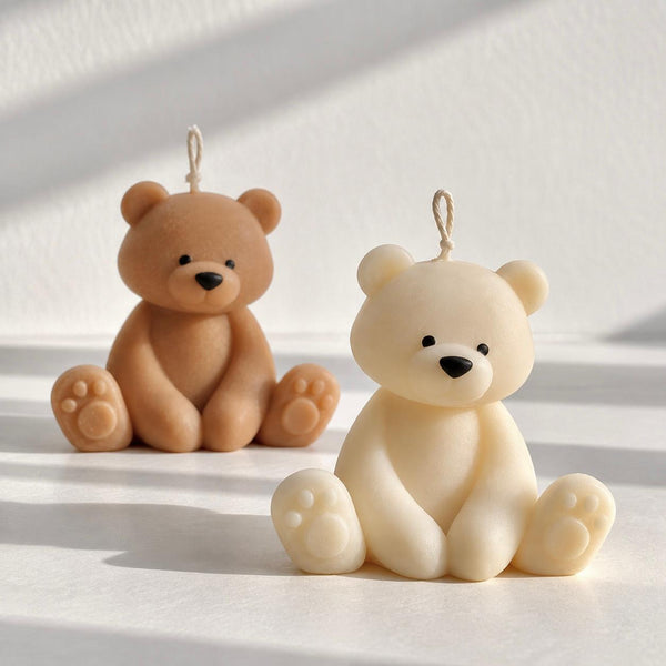 Sitting Teddy Candle