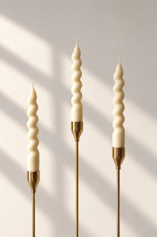 Spiral Taper Candle