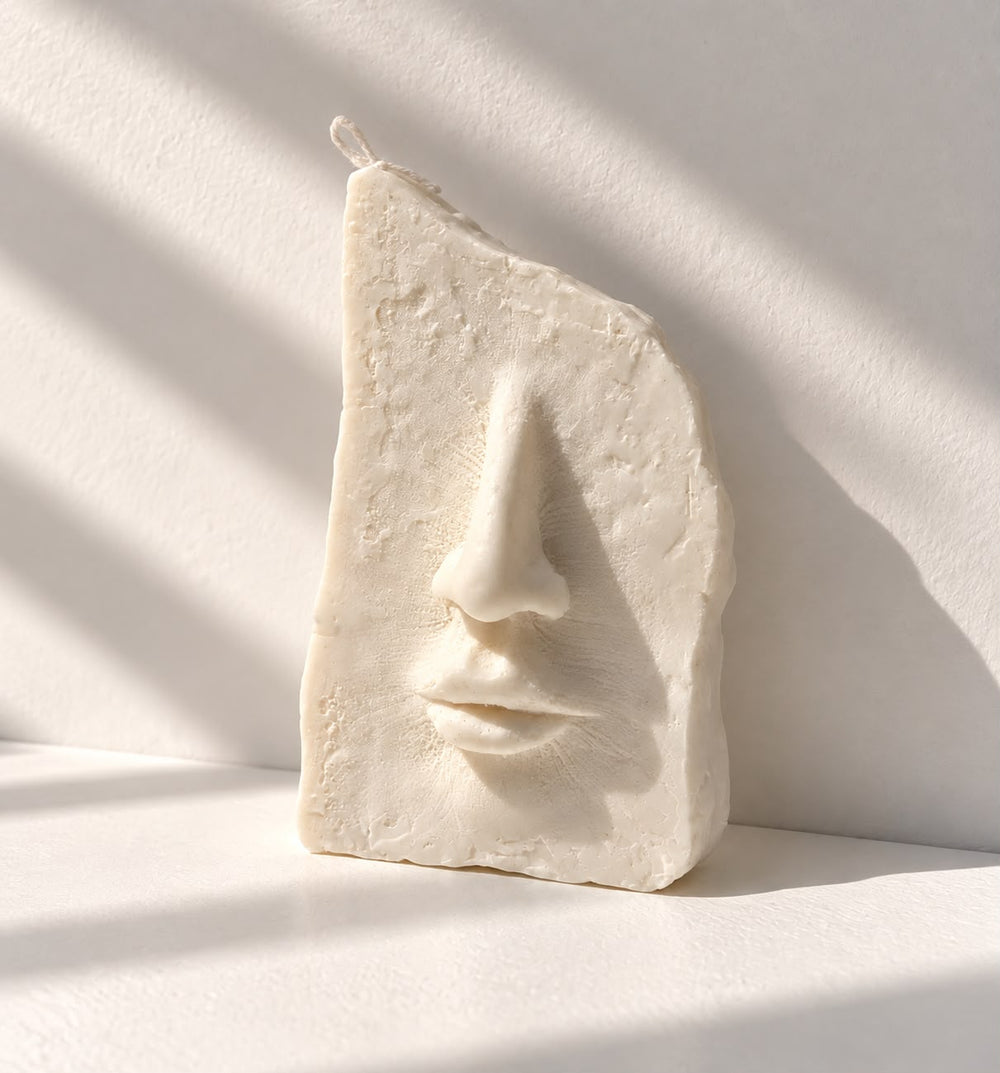 Stone Face Candle